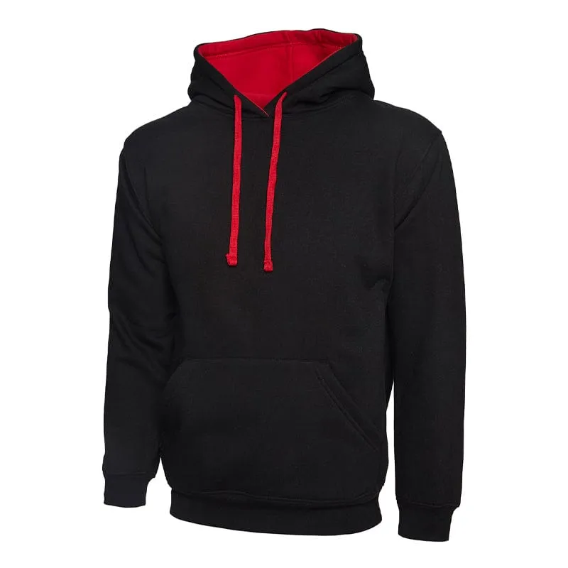 Uneek Contrast Hooded Sweatshirt UC507