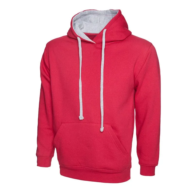 Uneek Contrast Hooded Sweatshirt UC507