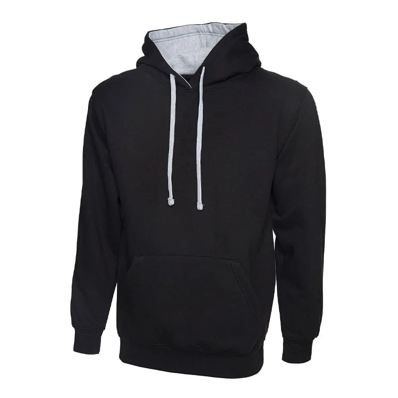 Uneek Contrast Hooded Sweatshirt UC507