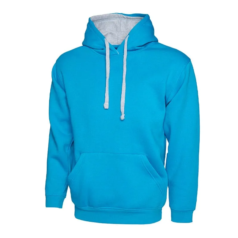 Uneek Contrast Hooded Sweatshirt UC507
