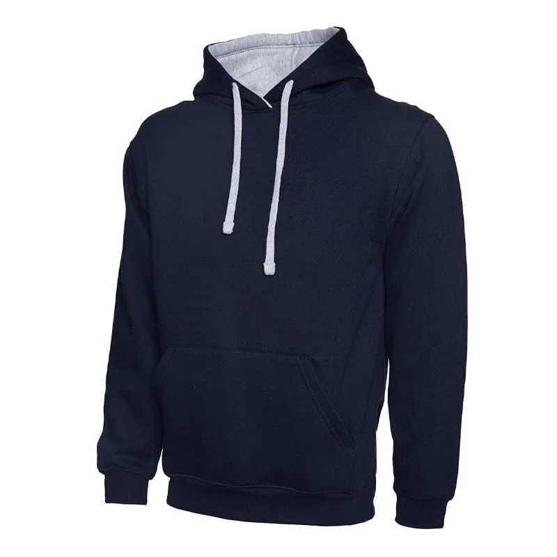 Uneek Contrast Hooded Sweatshirt UC507