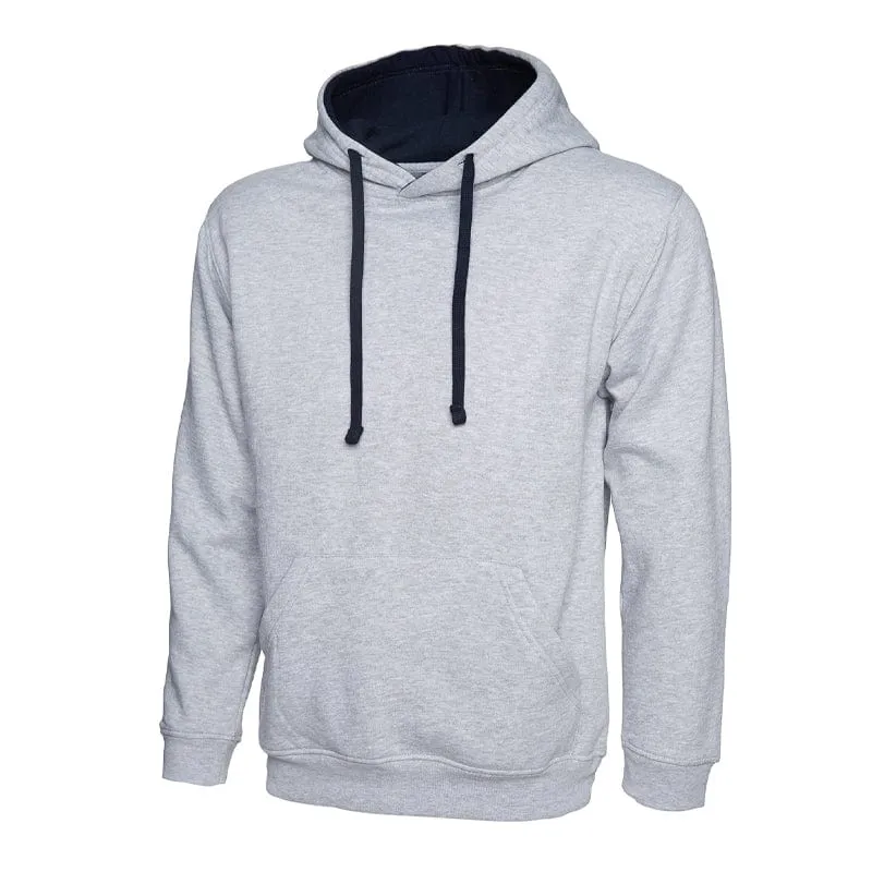 Uneek Contrast Hooded Sweatshirt UC507