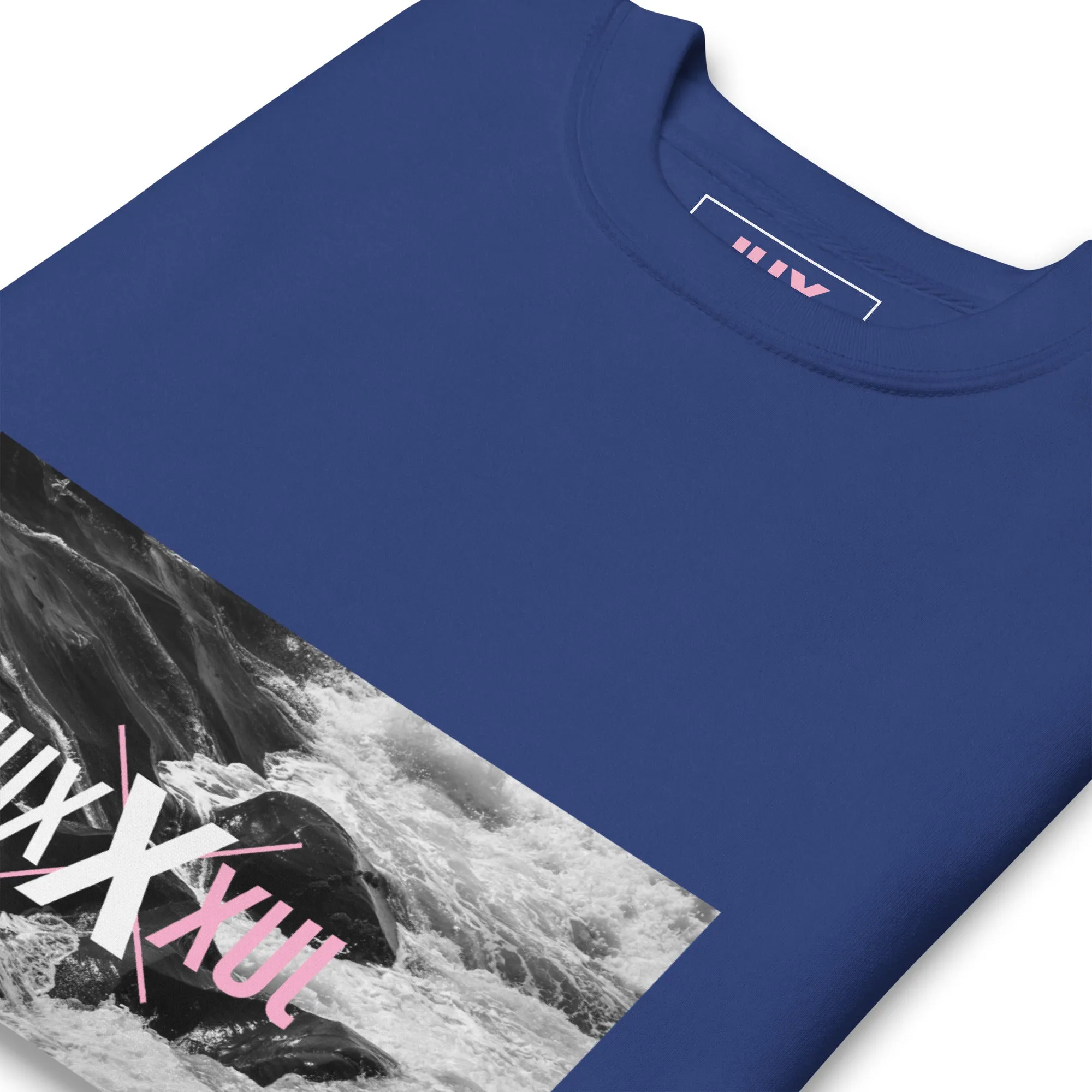 Unisex Premium Sweatshirt with Embroidered Cuffs