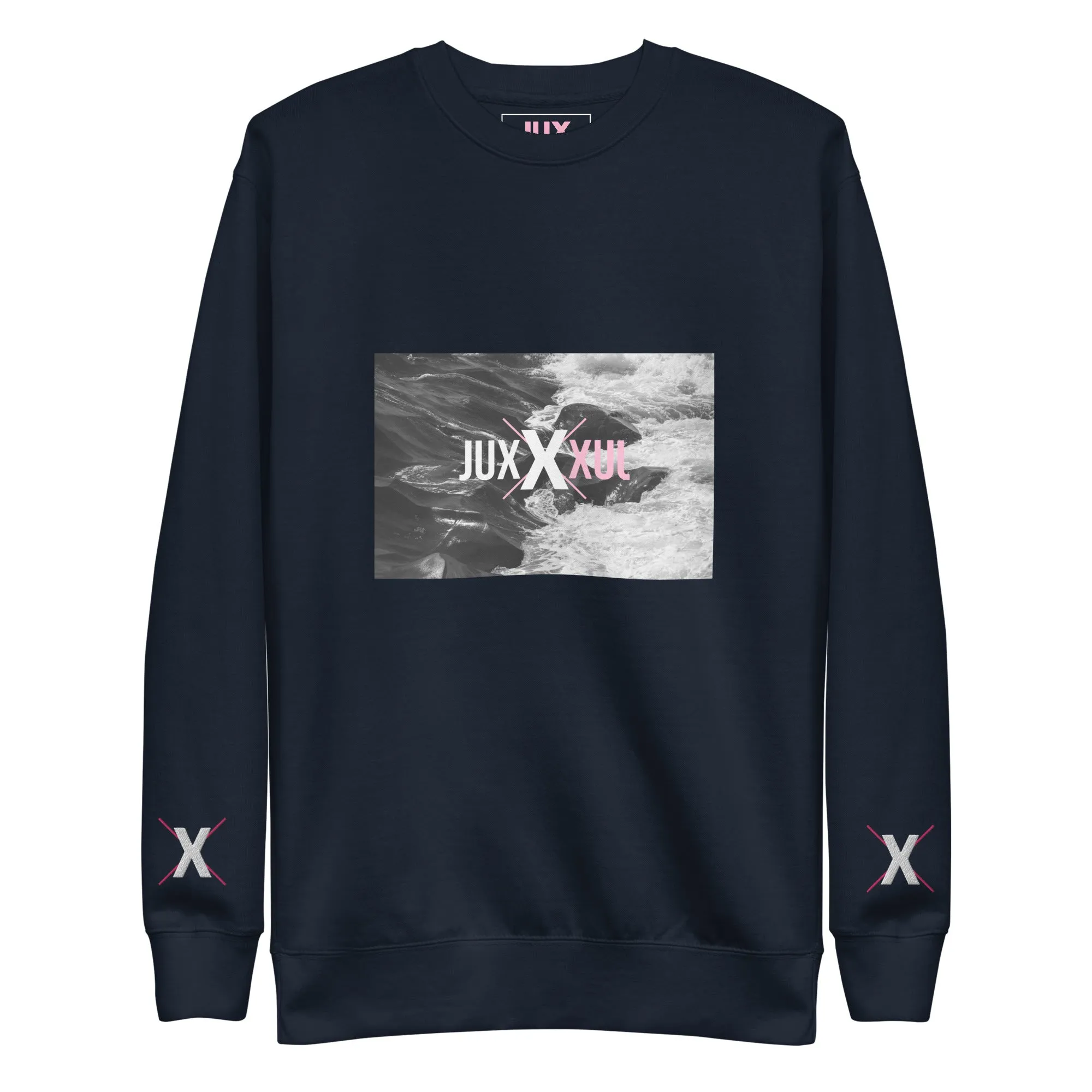 Unisex Premium Sweatshirt with Embroidered Cuffs