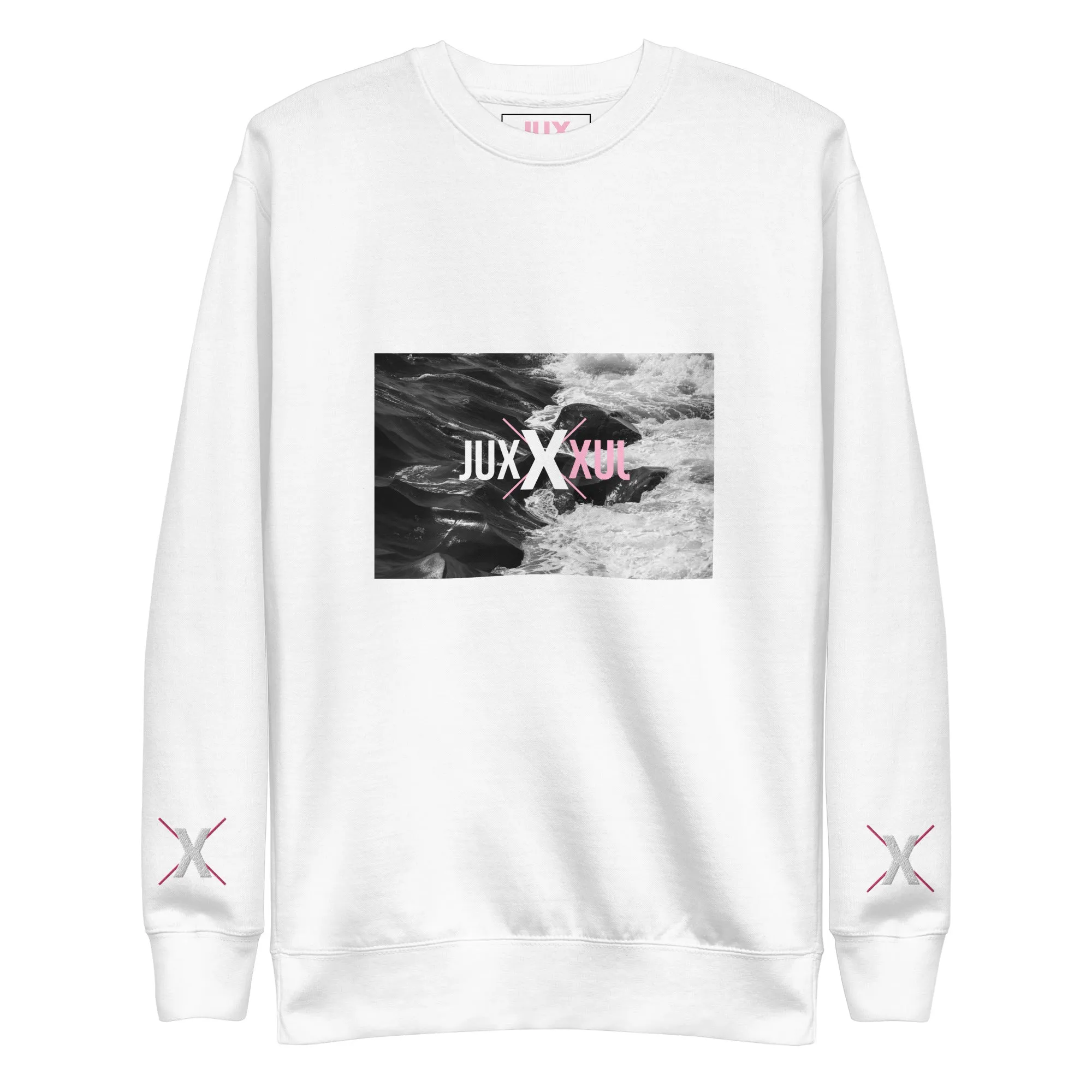 Unisex Premium Sweatshirt with Embroidered Cuffs