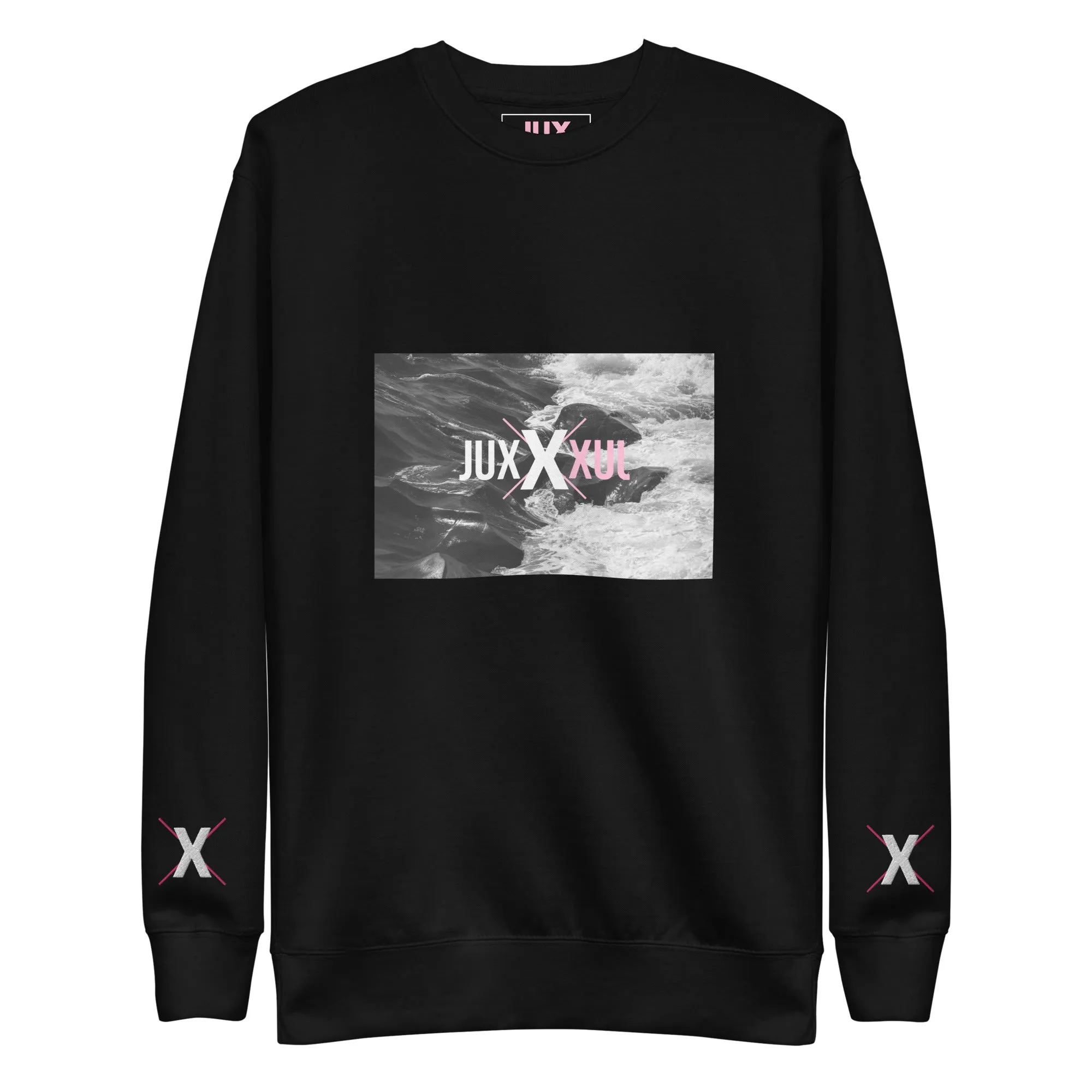 Unisex Premium Sweatshirt with Embroidered Cuffs