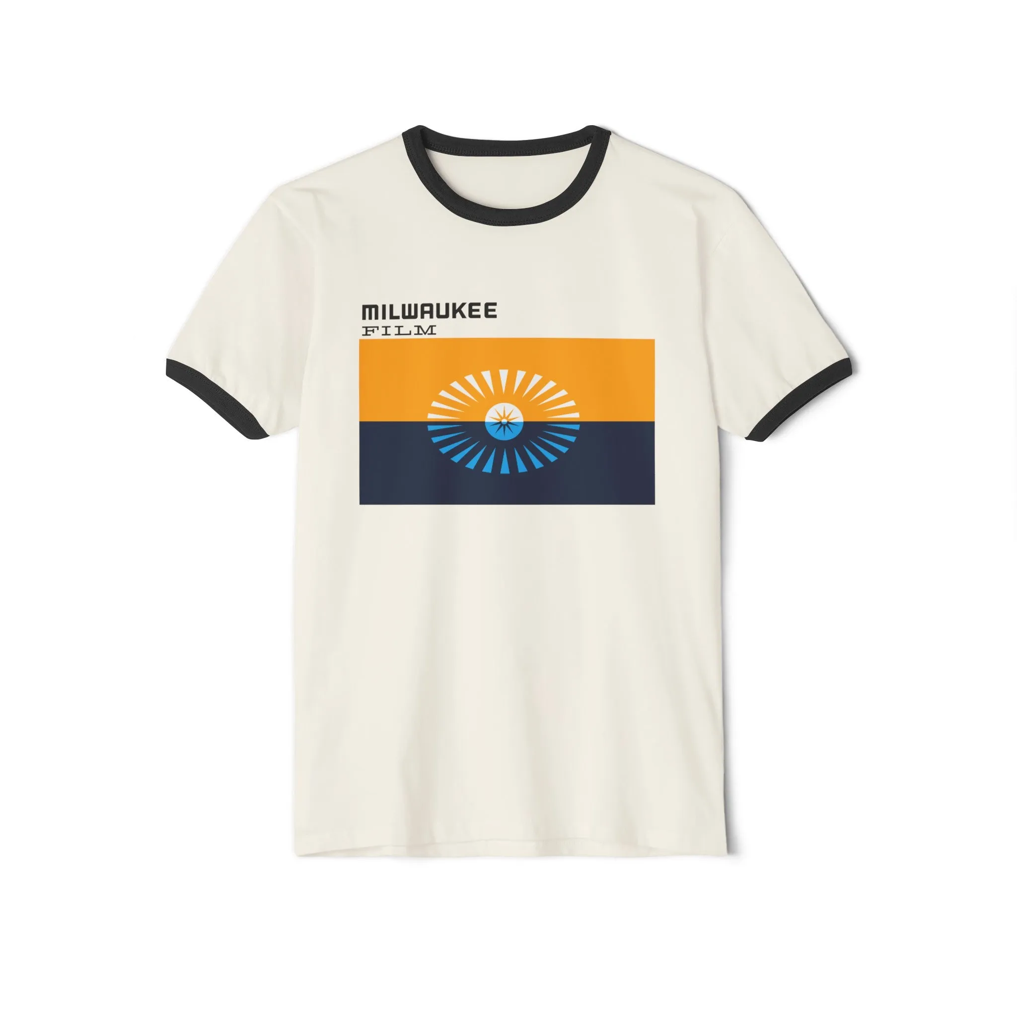 Unisex " MKE Flag" Cotton Ringer T-Shirt
