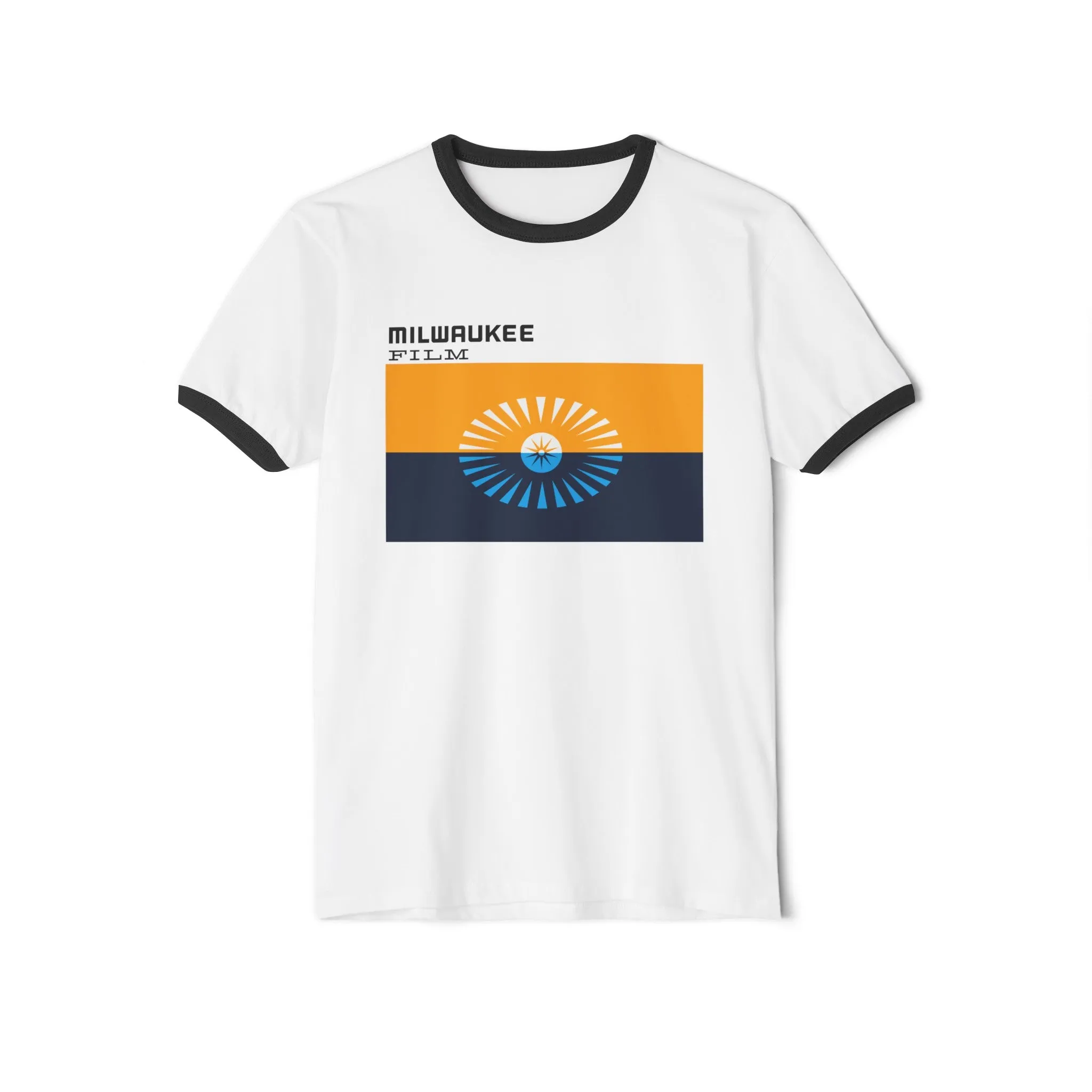 Unisex " MKE Flag" Cotton Ringer T-Shirt
