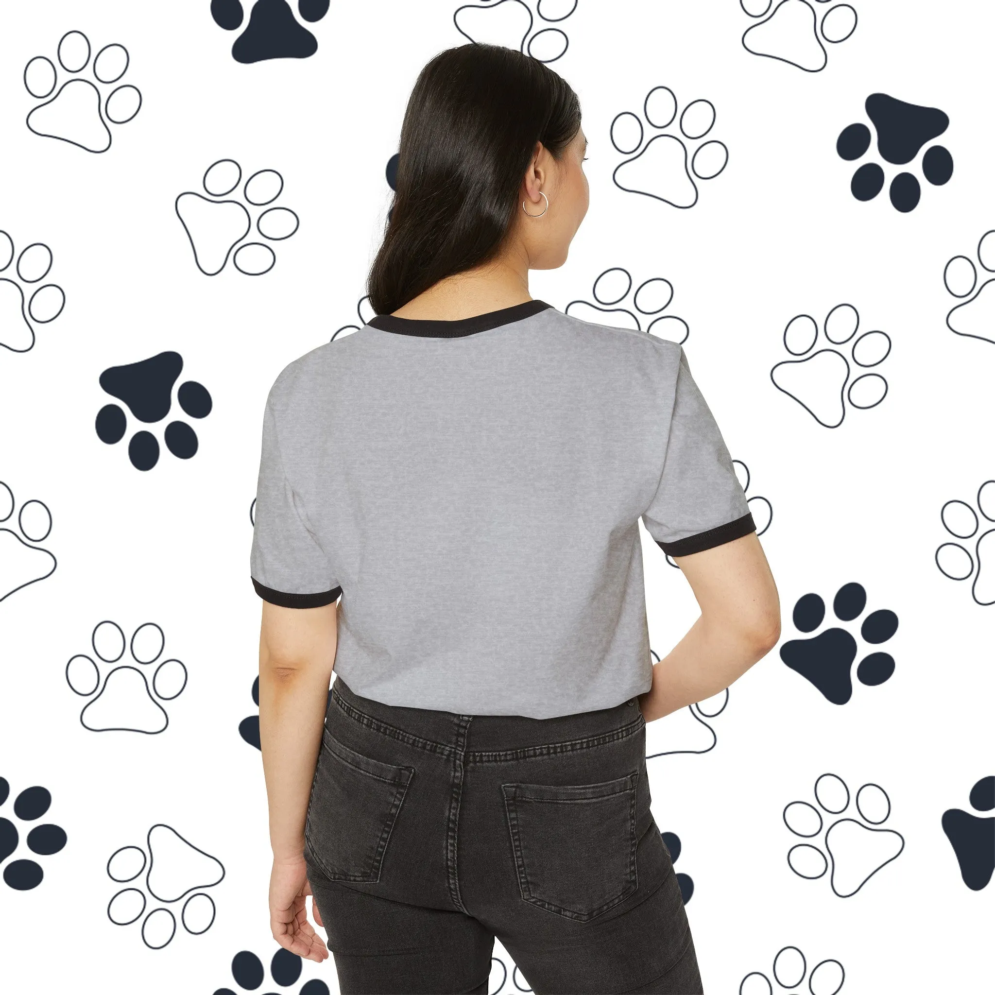 Unisex SCBC "A Few Words" Ringer T-Shirt. Shirt, Branded, Streetwear, Unisex, Cat T-Shirt, Cat, Cat Mom, Cat Dad, Cat Adoption, Cat Lover