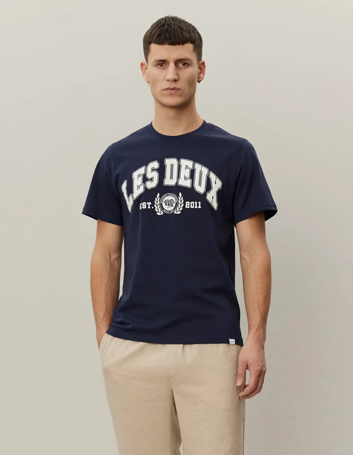 University T-Shirt  Dark Navy/Light Ivory