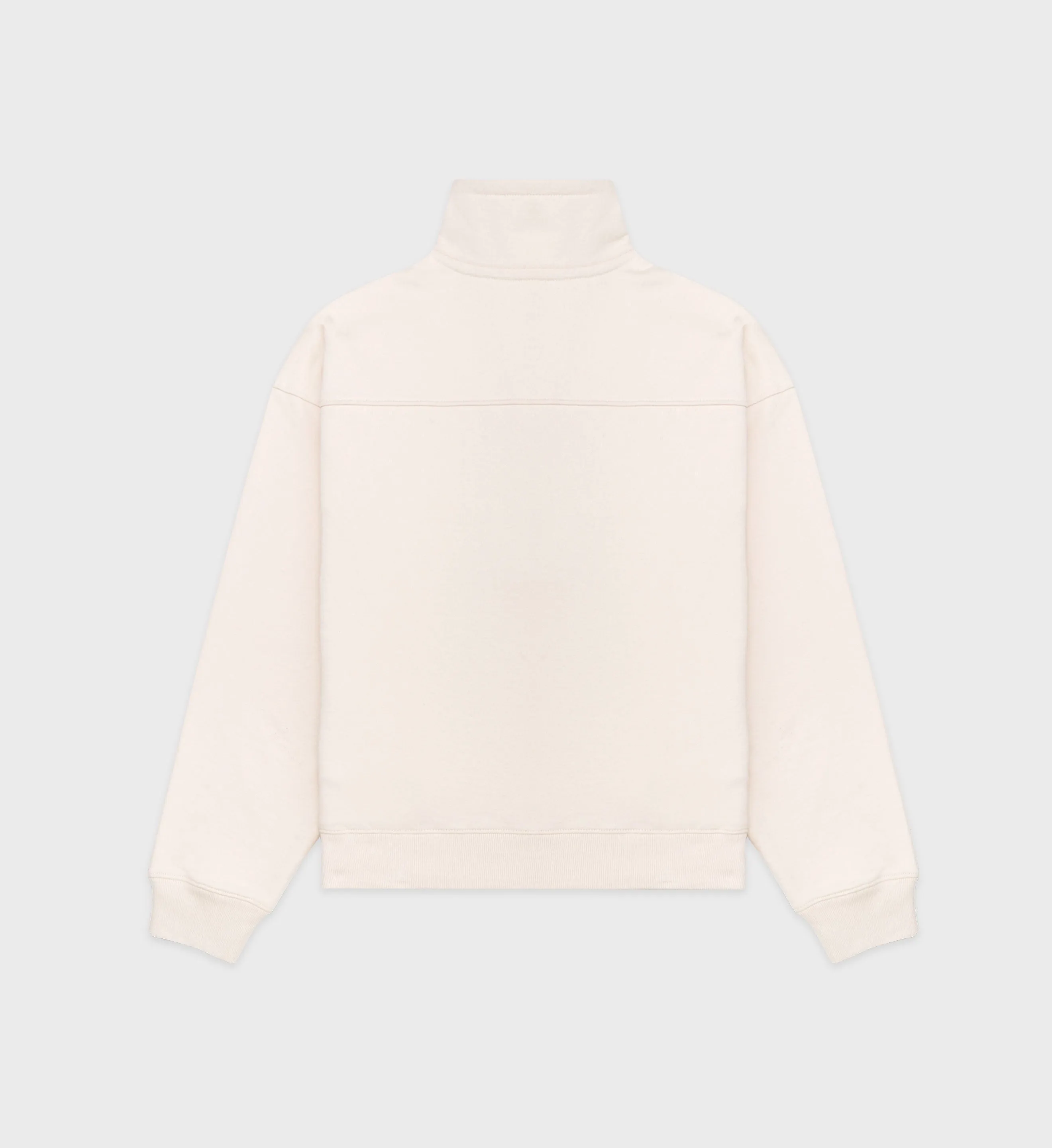 Upper East Side Quarter Zip - Cream/Chocolate