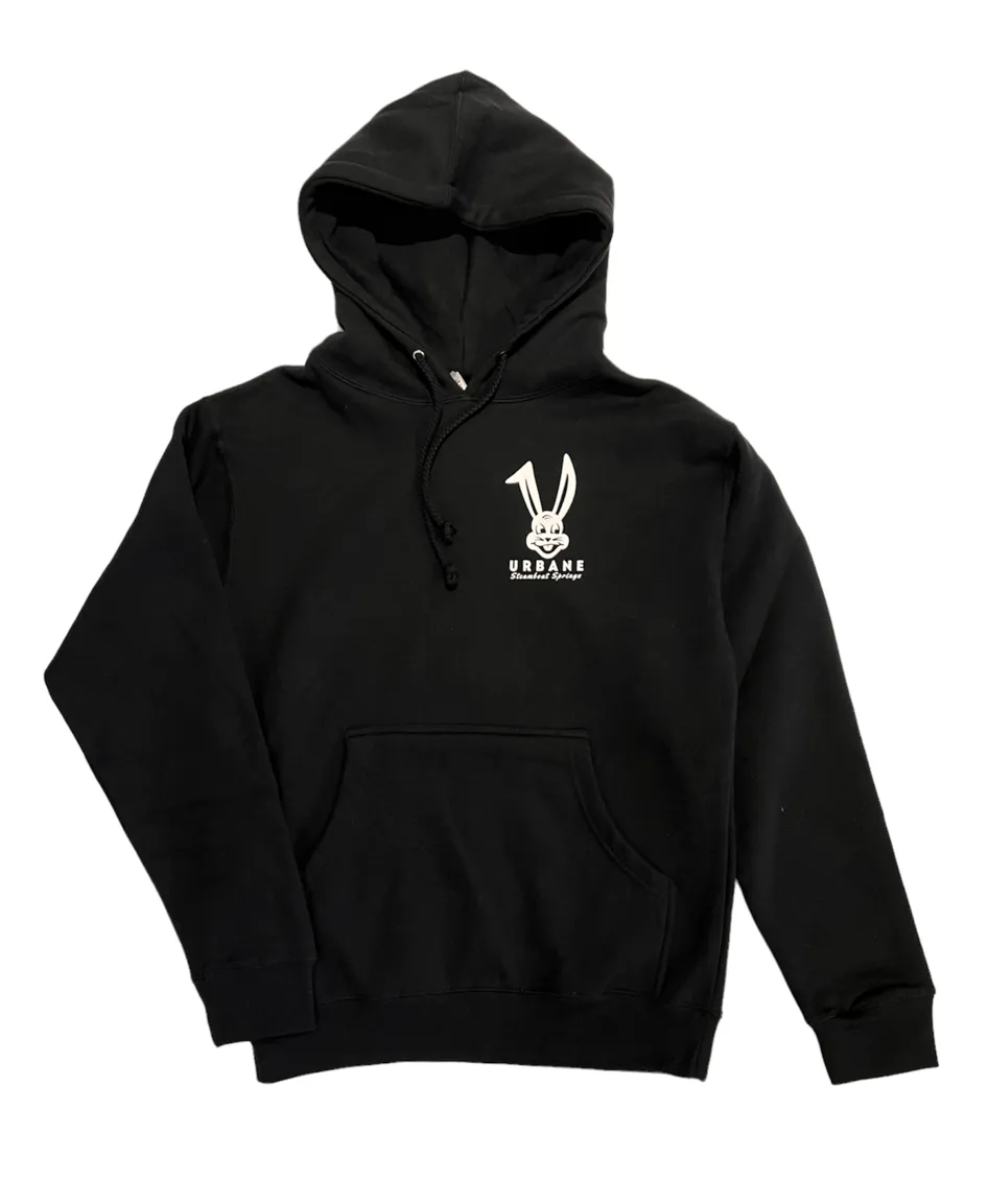 Urbane Rabbit Ears Hoodie - Black