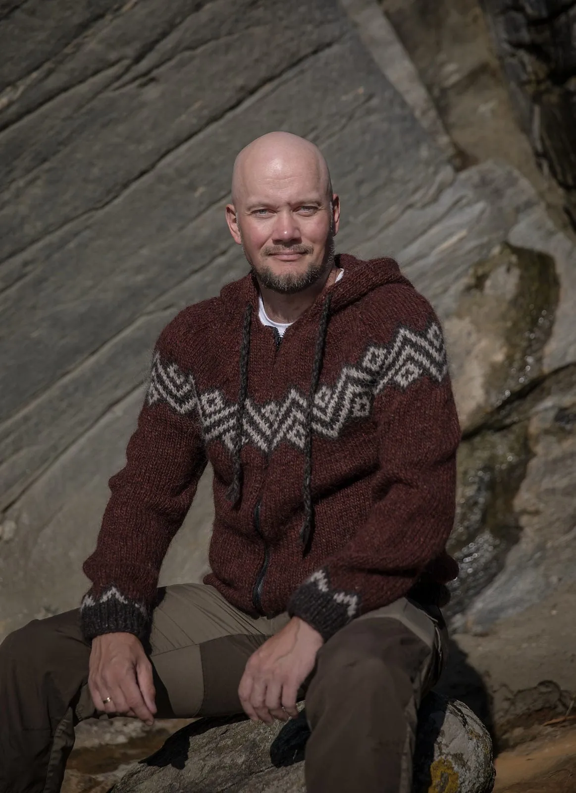 Urdan zip-up Hoodies Cardigan  - Knitting Kit
