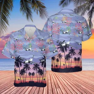 US Air Force Hanoi Taxi (Lockheed C-141 Starlifter) 4th Of July Hawaiian Shirt, Patriotic Hawaiian Shirt for men