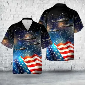 US Army Bell UH-1V Iroquois 205 4th Of July Hawaiian Shirt