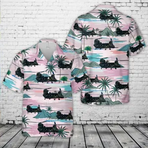 US Army Boeing MH-47/G Beast Chinook 160th SOAR Night Stalkers Hawaiian Shirt