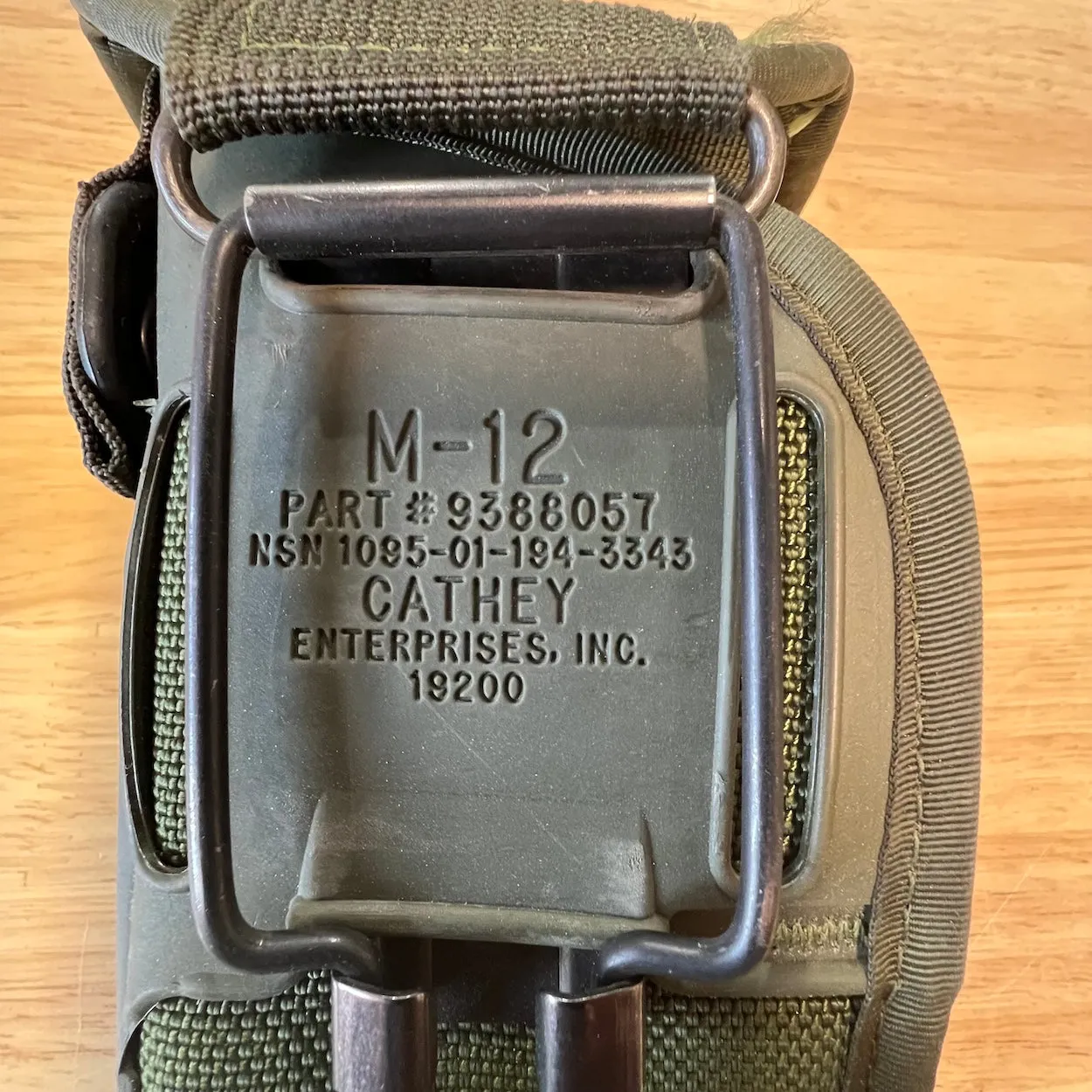 US Cathey M 12 Military Holster Pistol Nylon LH