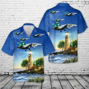 US Navy VAQ-209 Star Warriors E/A-18G Hawaiian Shirt