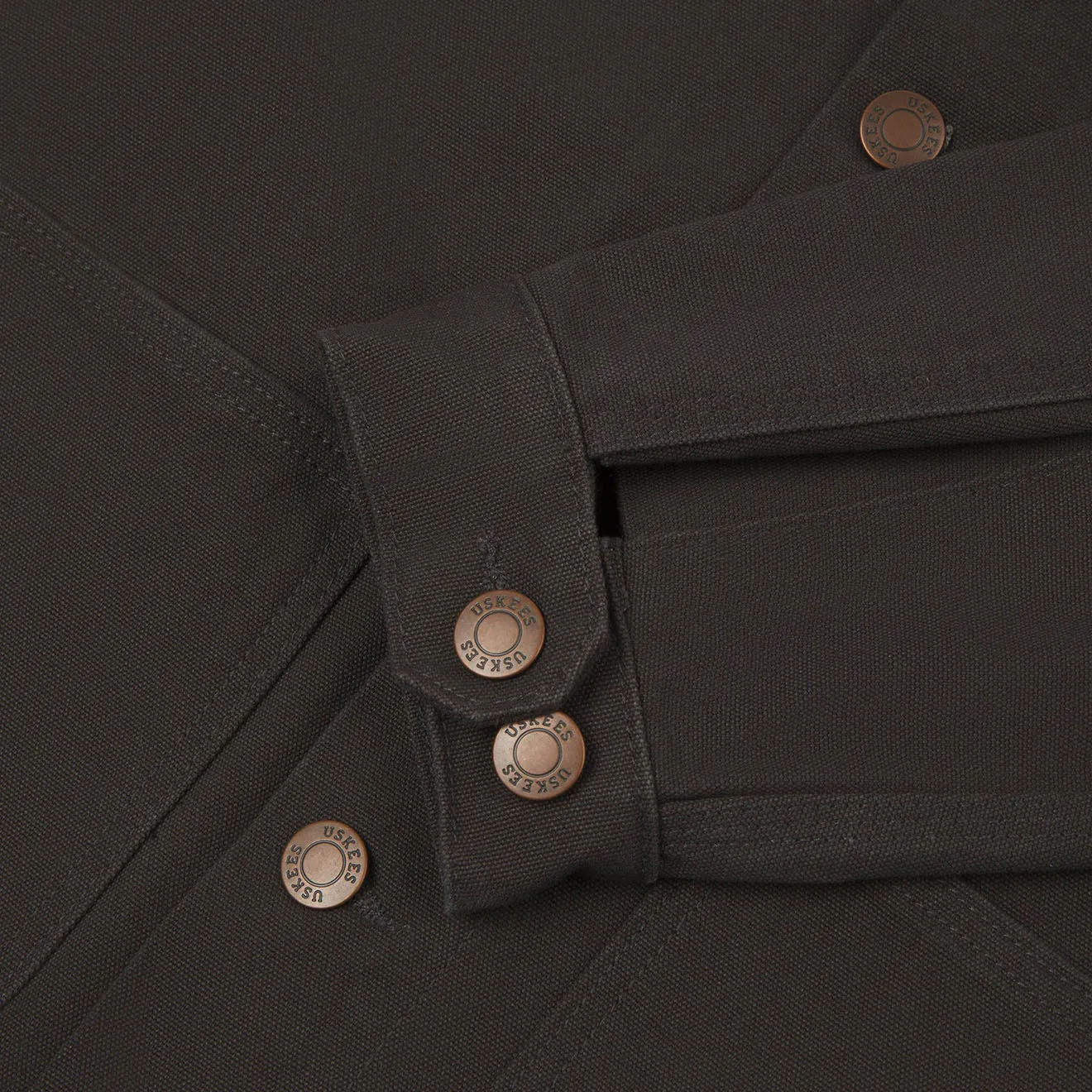 Uskees 3025 Canvas Chore Jacket Charcoal