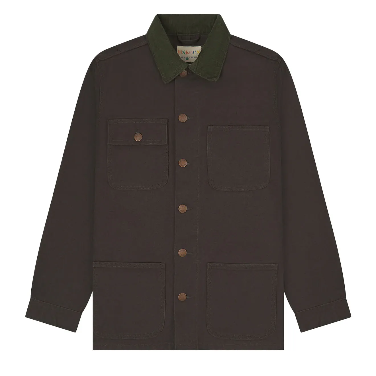 Uskees 3025 Canvas Chore Jacket Charcoal
