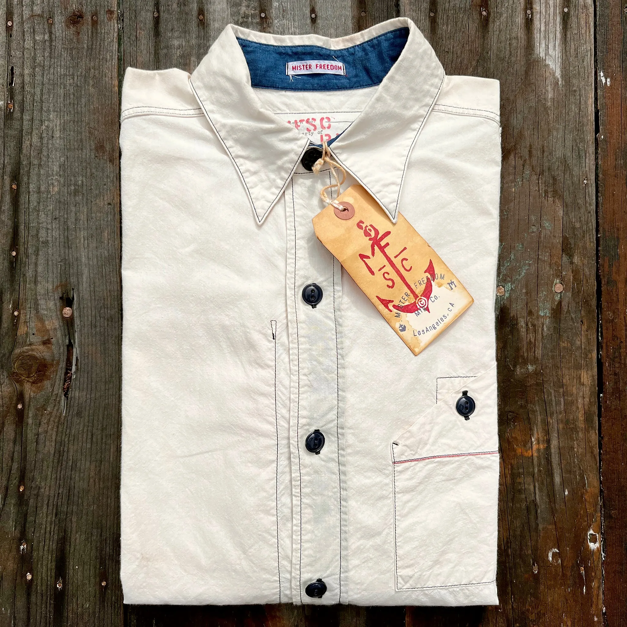 Utility Chambray - White - Warehouse