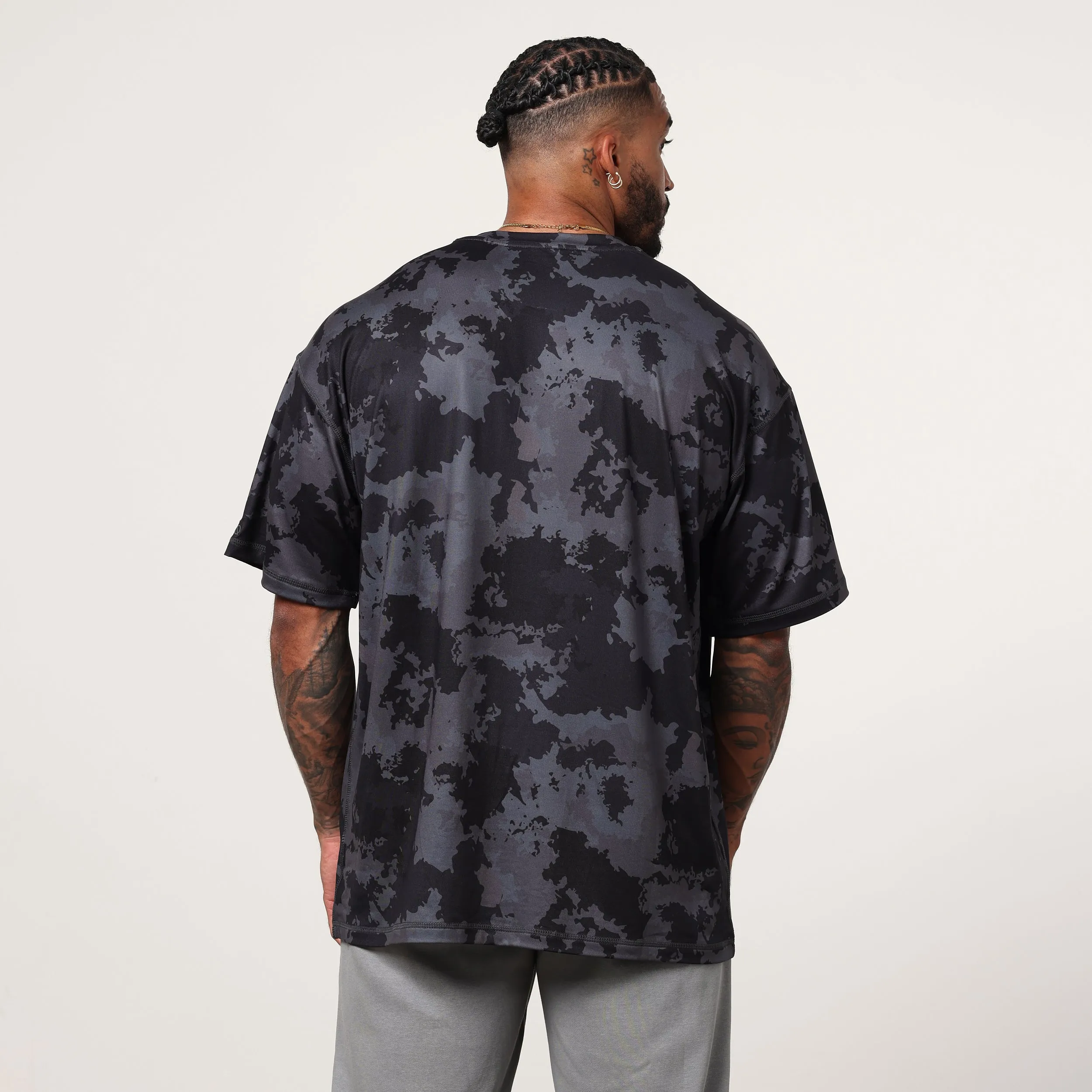 Vanquish Utility Black Camo Oversized T Shirt