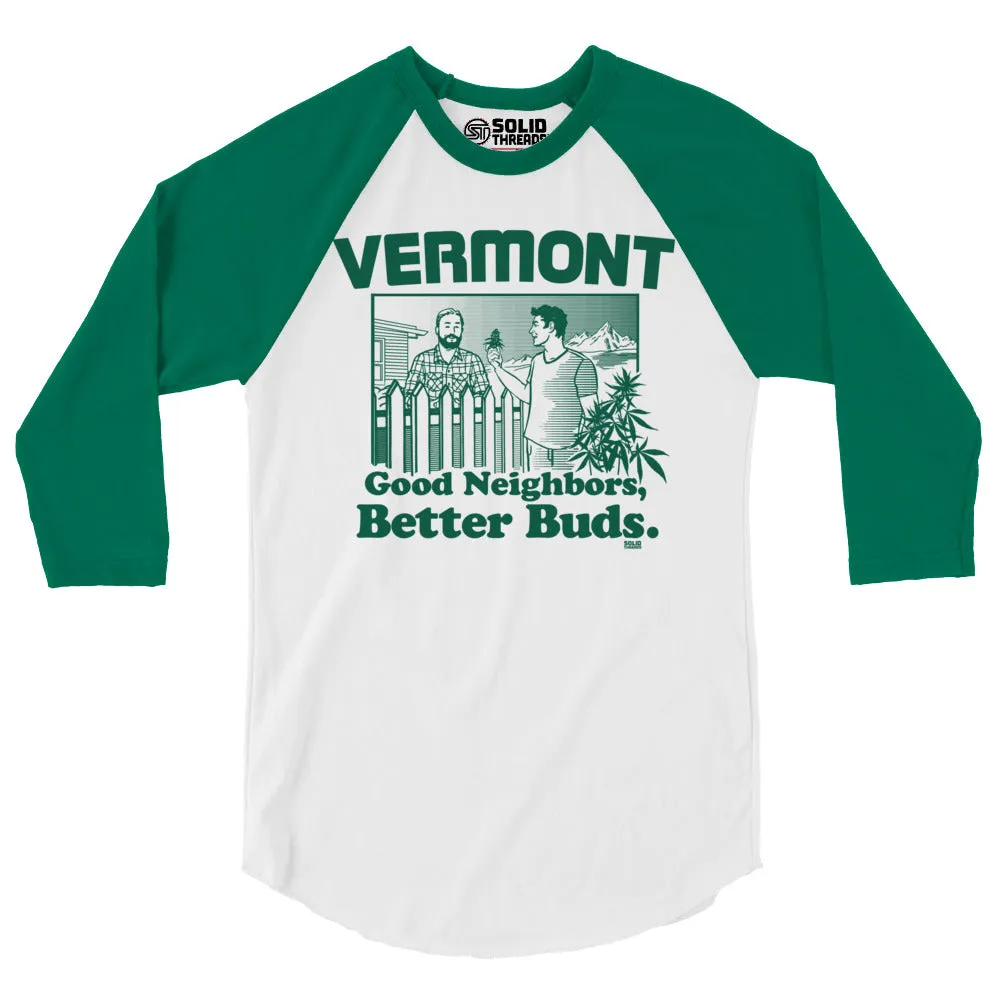 Vermont Better Buds 3/4 Sleeve Baseball Tee