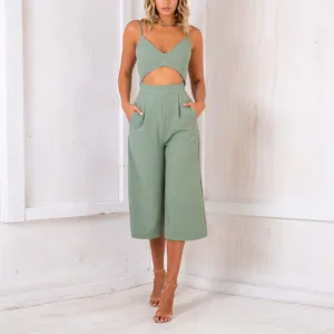 Veronica V-neck Wide Leg Jumpsuit