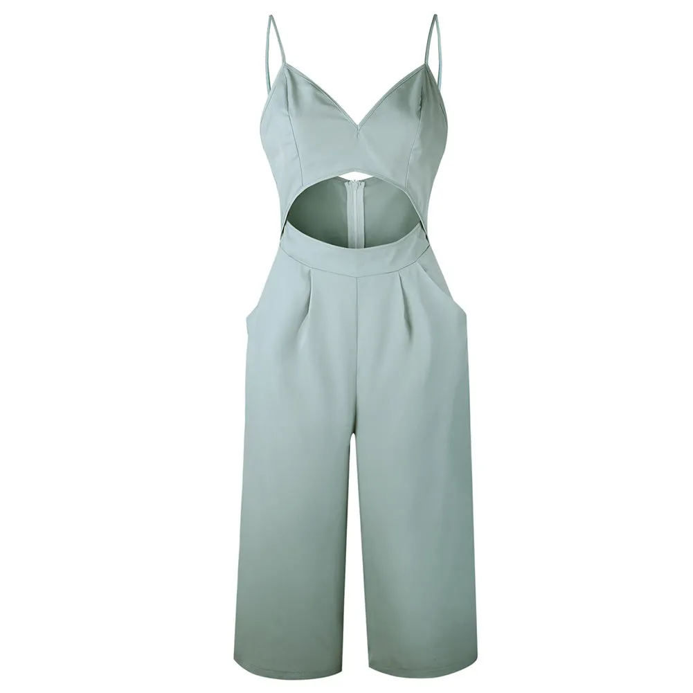 Veronica V-neck Wide Leg Jumpsuit