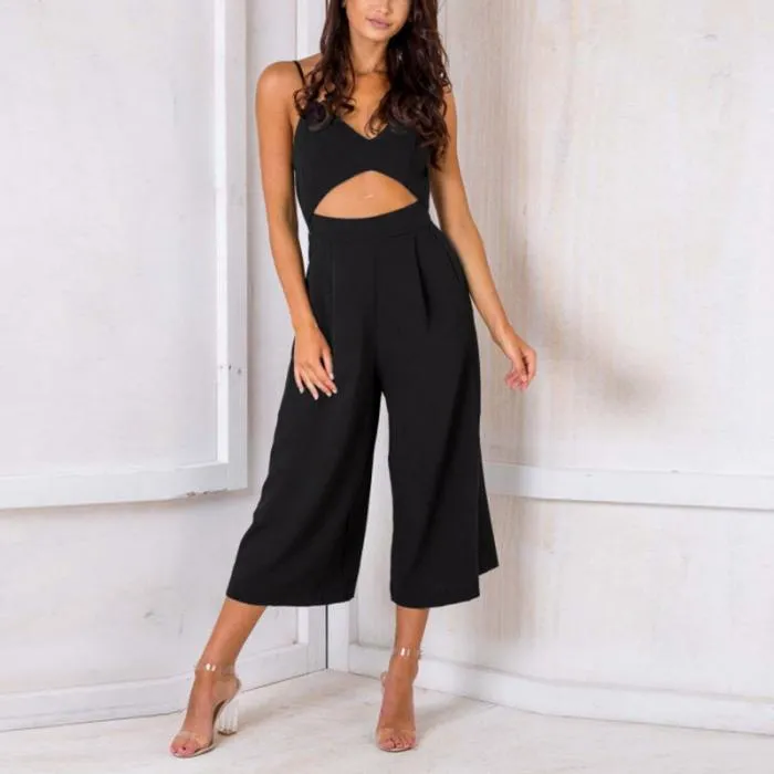 Veronica V-neck Wide Leg Jumpsuit