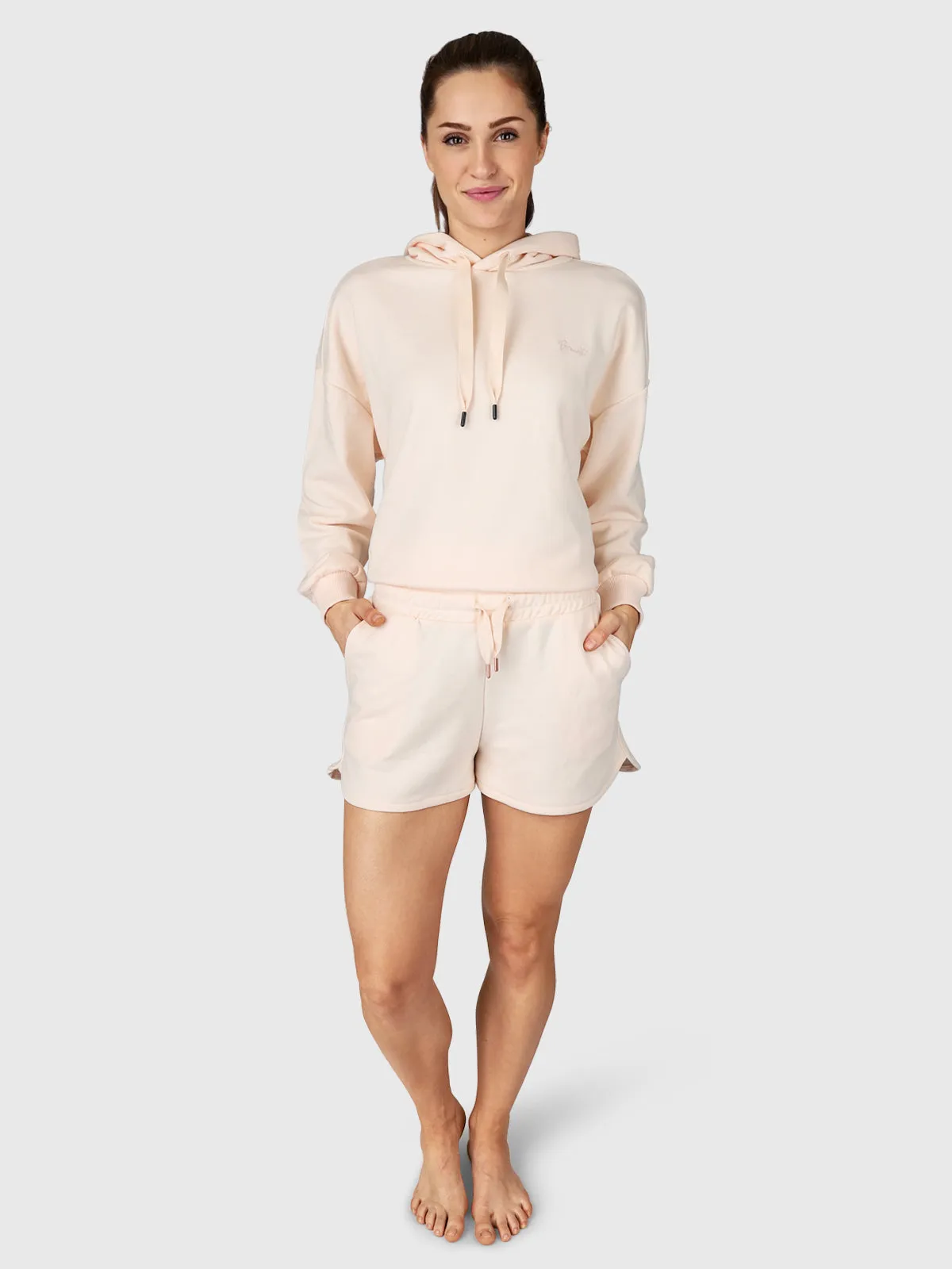 Veronica Women Sweat Shorts | White-Beige