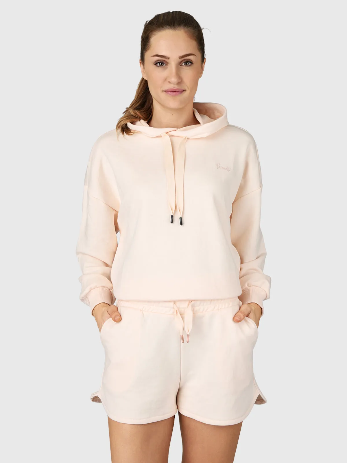 Veronica Women Sweat Shorts | White-Beige