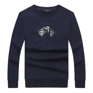 Versace Men's Long Sleeve NavyBlue sweat Shirts