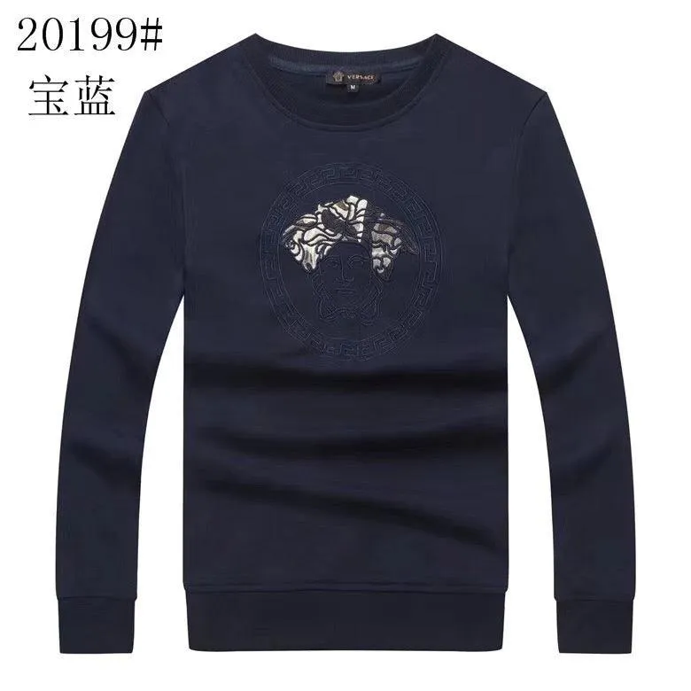 Versace Men's Long Sleeve NavyBlue sweat Shirts