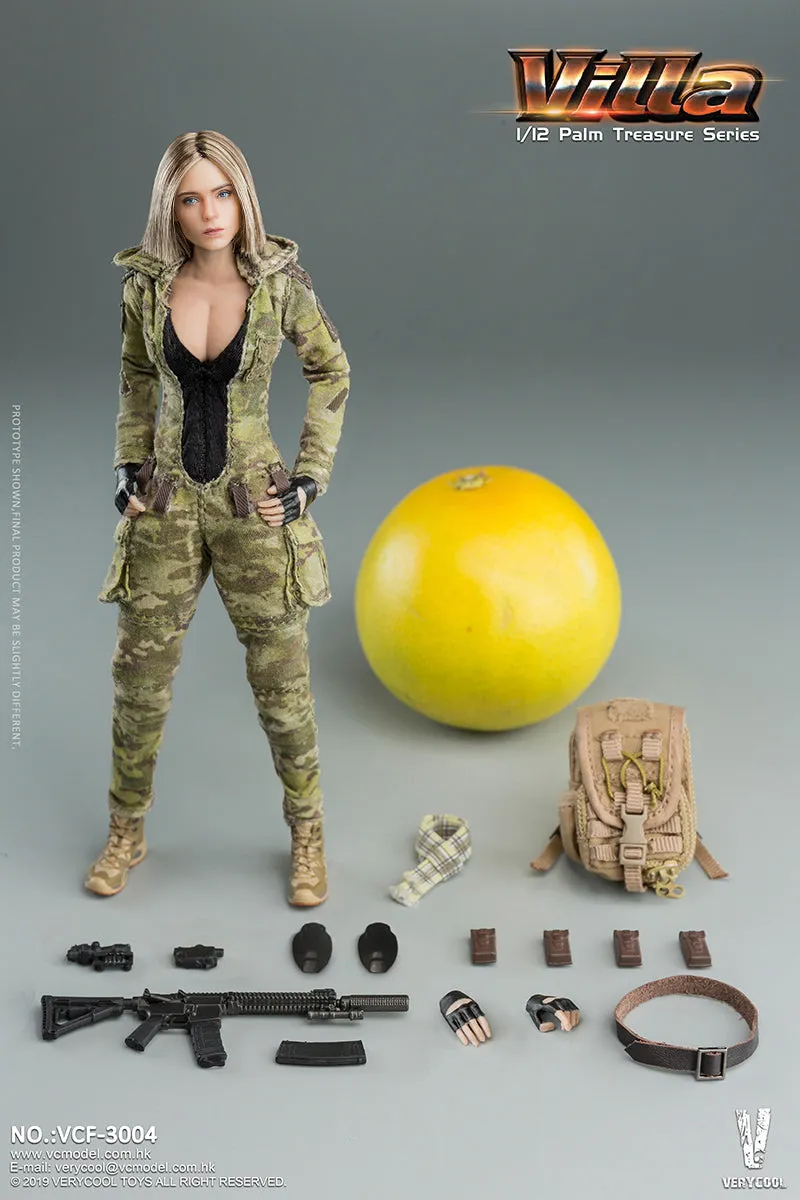 Very Cool 1:12 MC Camouflage Women Soldier Villa
