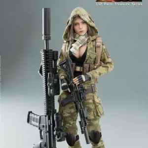 Very Cool 1:12 MC Camouflage Women Soldier Villa