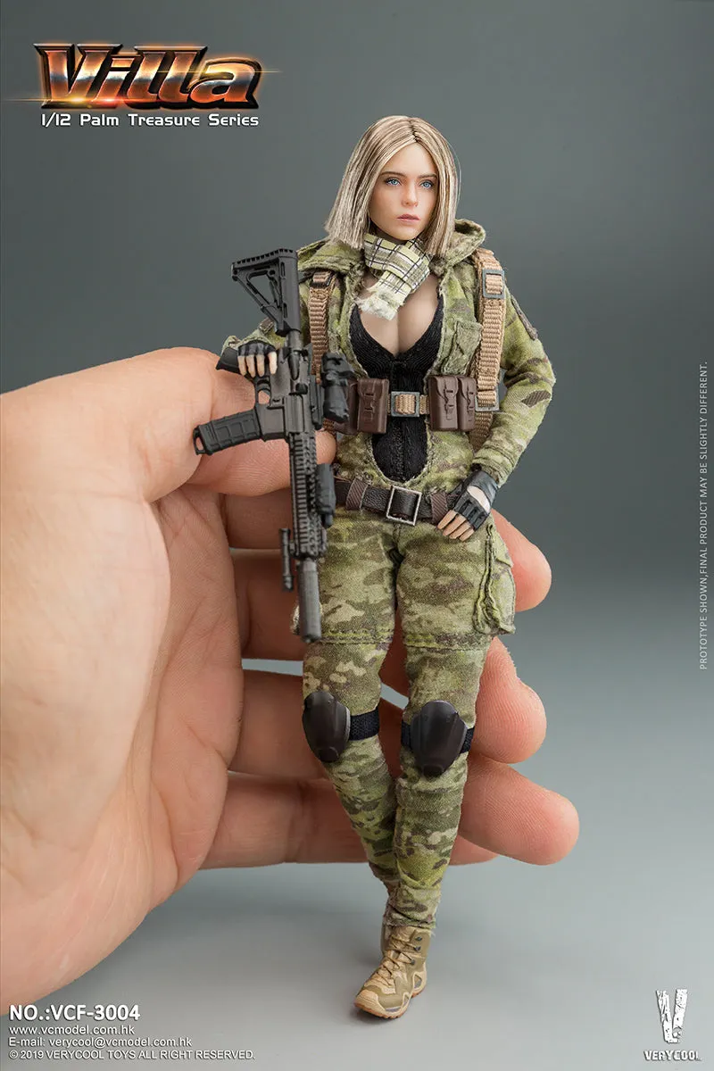 Very Cool 1:12 MC Camouflage Women Soldier Villa