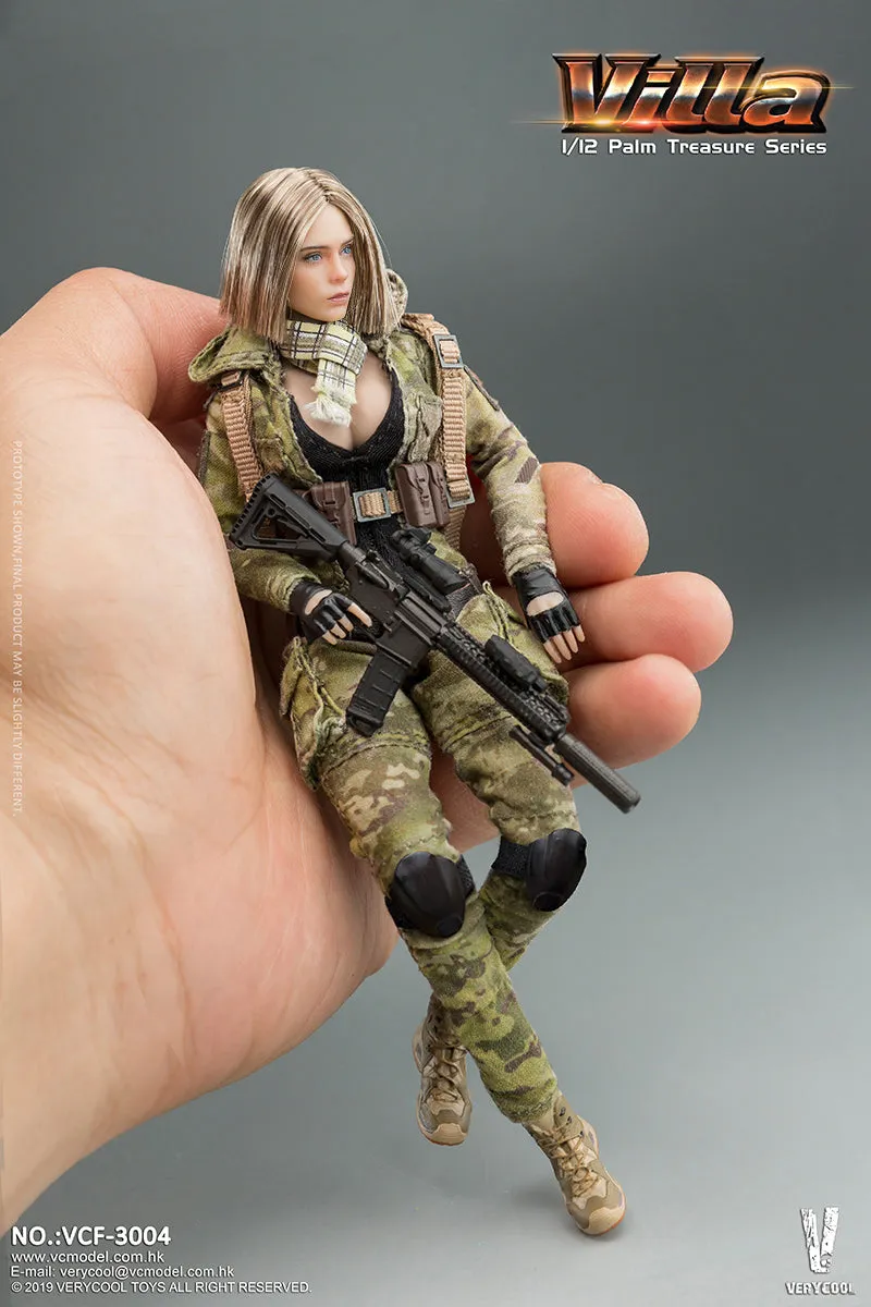 Very Cool 1:12 MC Camouflage Women Soldier Villa