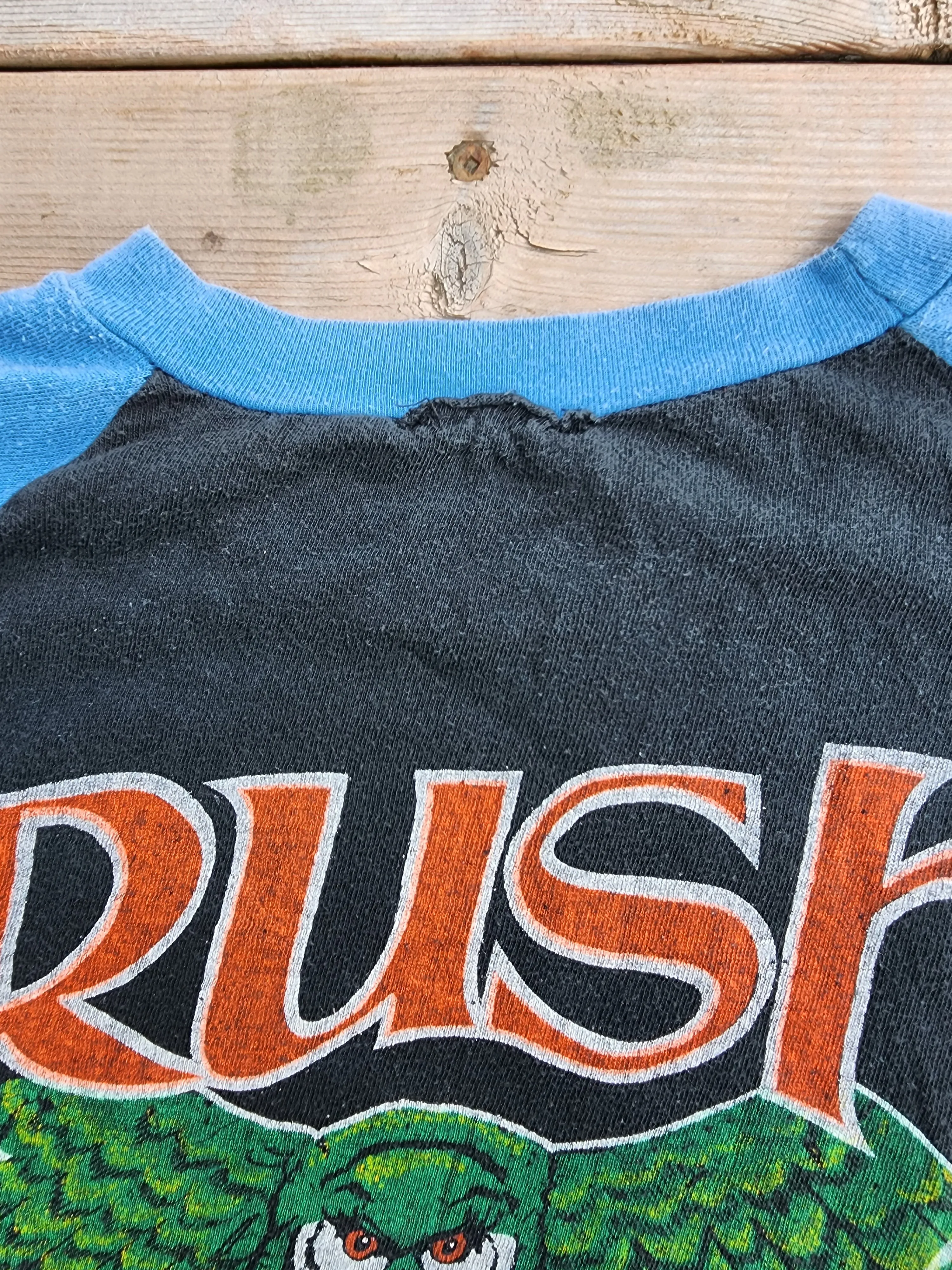 Vintage 1980's Rush, Live in Concert '84, Signals, Parking Lot Cut Off Shirt (Men's Small)