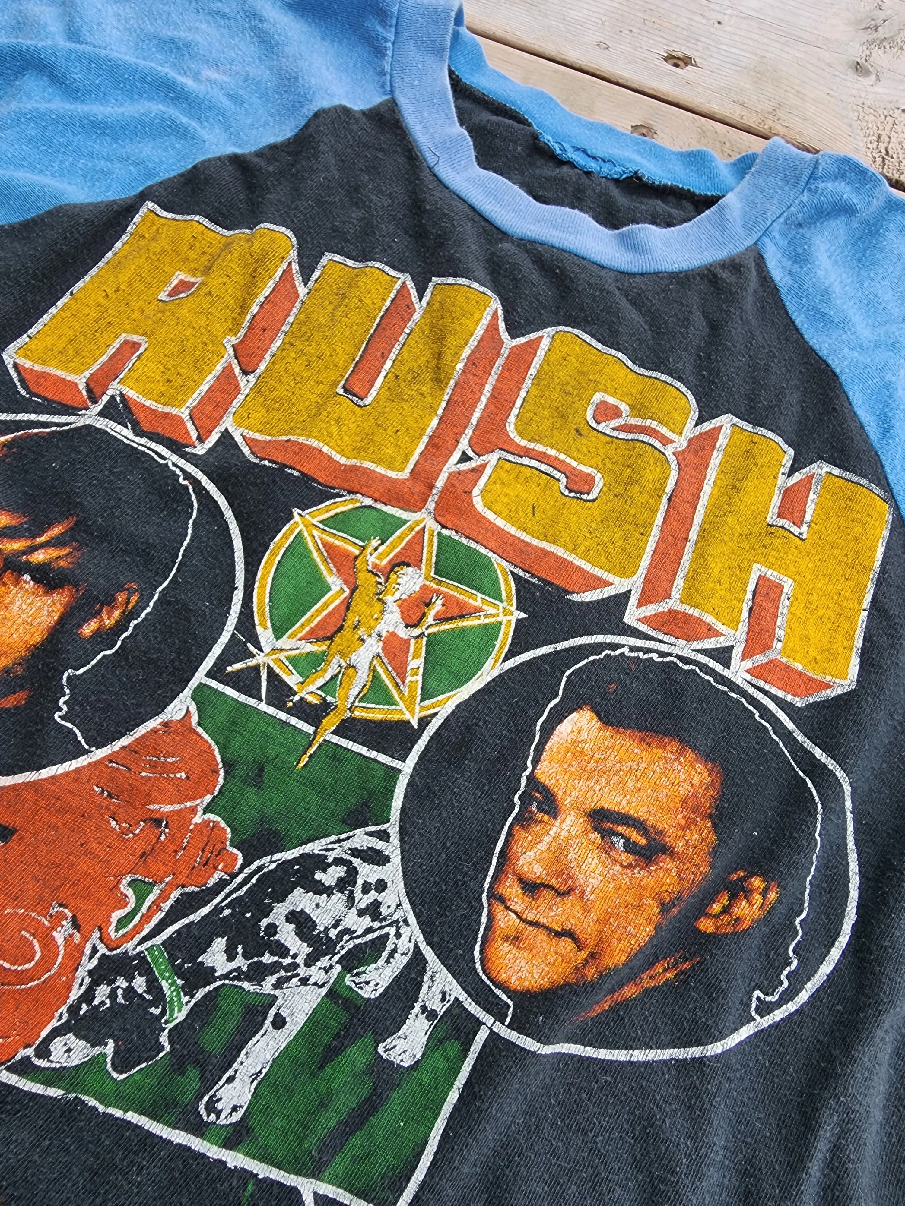 Vintage 1980's Rush, Live in Concert '84, Signals, Parking Lot Cut Off Shirt (Men's Small)