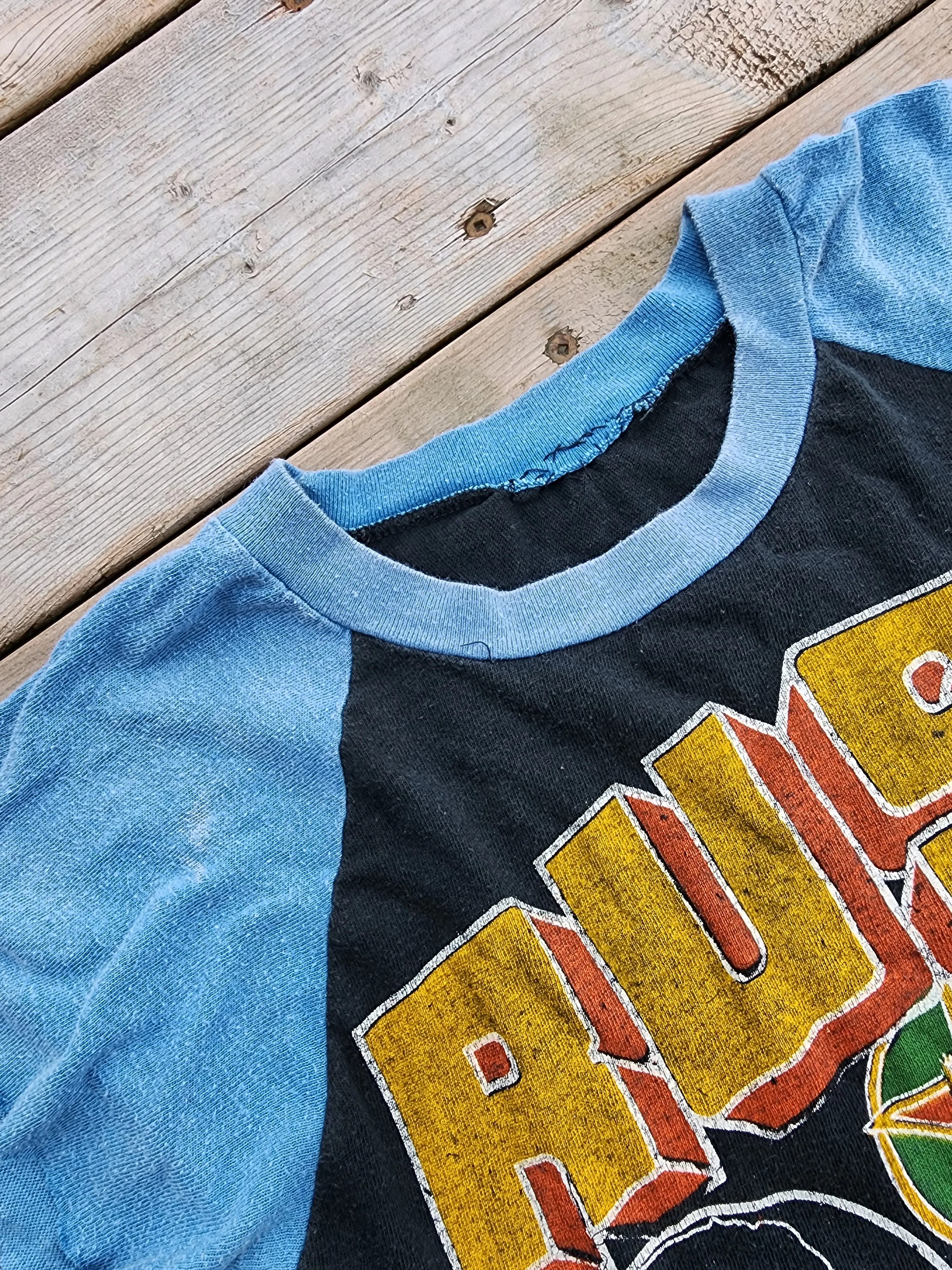 Vintage 1980's Rush, Live in Concert '84, Signals, Parking Lot Cut Off Shirt (Men's Small)