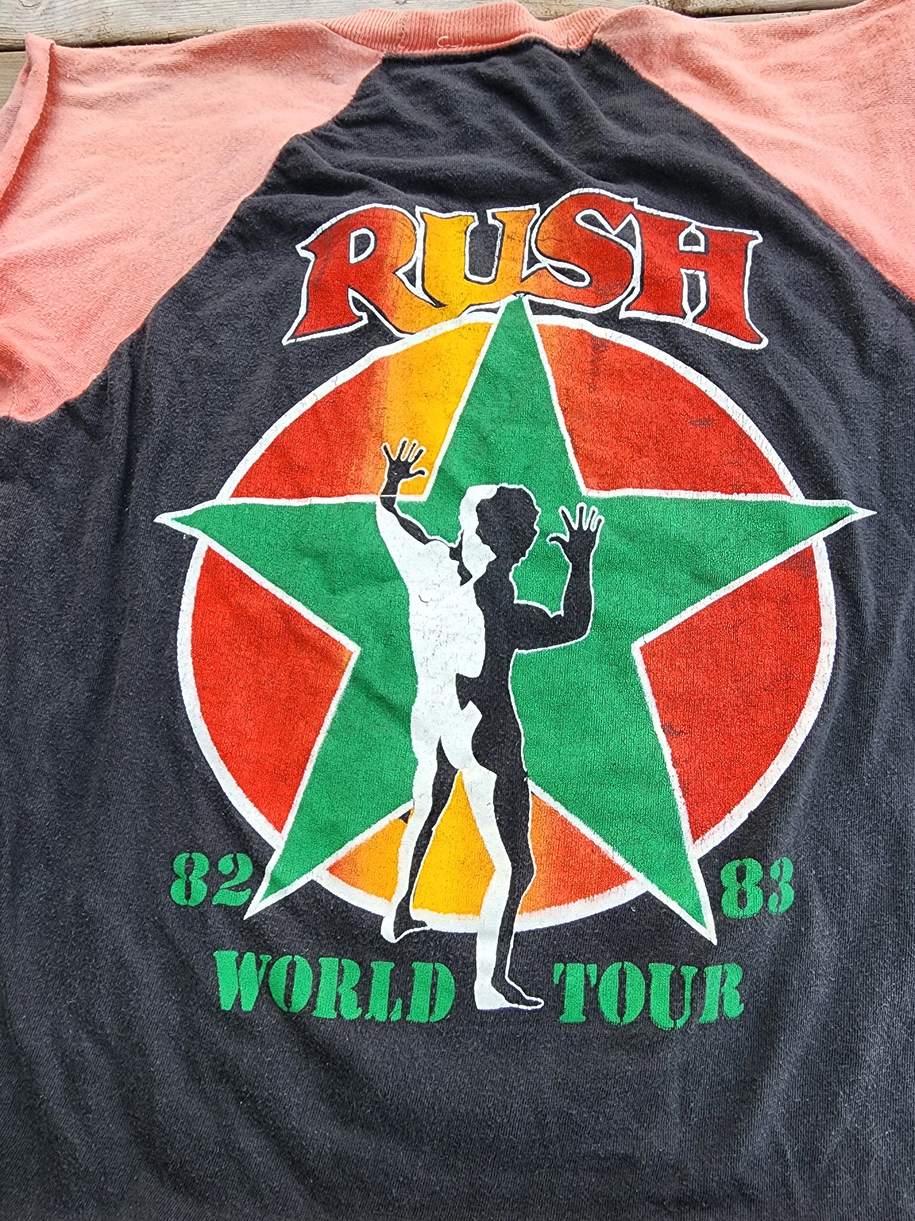 Vintage 1980's Rush, Signals Tour 82-83, Parking Lot Cut Off Shirt (Men's Small)