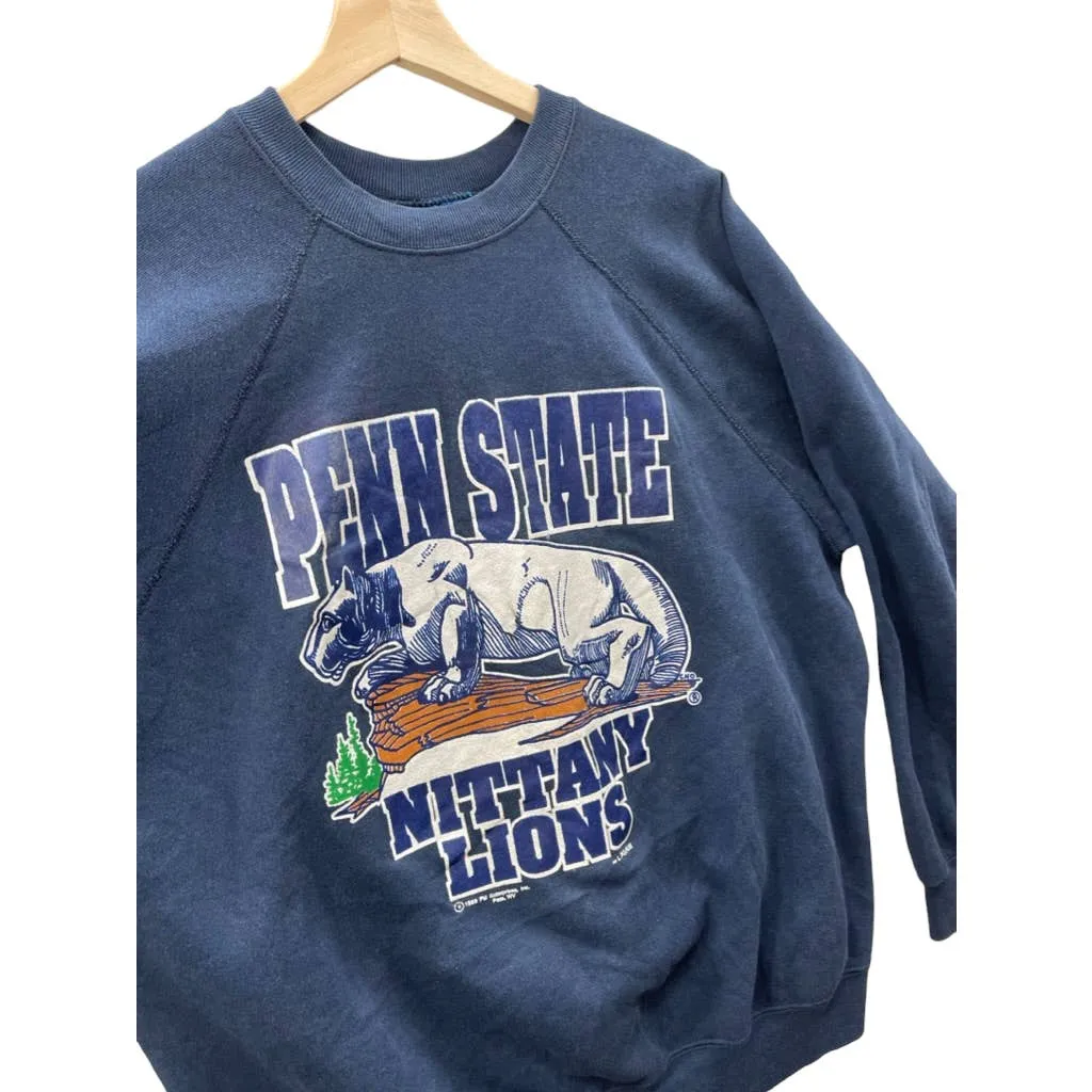 Vintage 1989 Penn State University Nittany Lions College Logo Crewneck