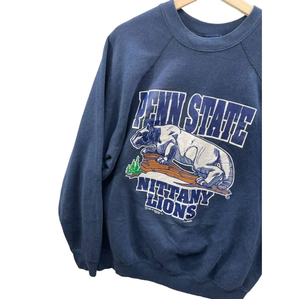 Vintage 1989 Penn State University Nittany Lions College Logo Crewneck