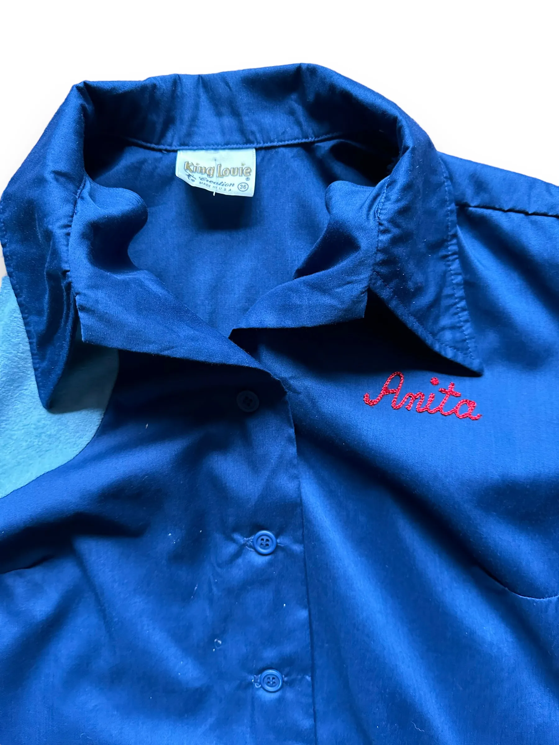 Vintage 1st Baptist Aladdin Plating Ladies Bowling Shirt SZ 36 | Vintage Bowling Shirt Seattle | Barn Owl Vintage Seattle