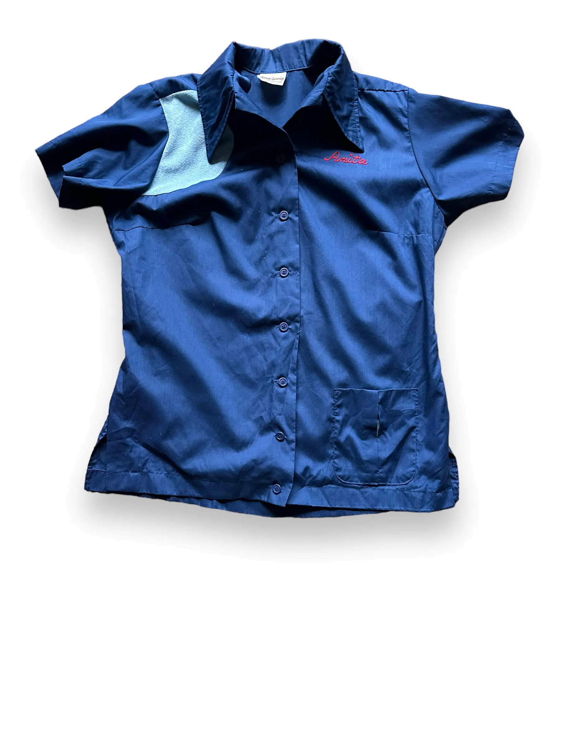 Vintage 1st Baptist Aladdin Plating Ladies Bowling Shirt SZ 36 | Vintage Bowling Shirt Seattle | Barn Owl Vintage Seattle