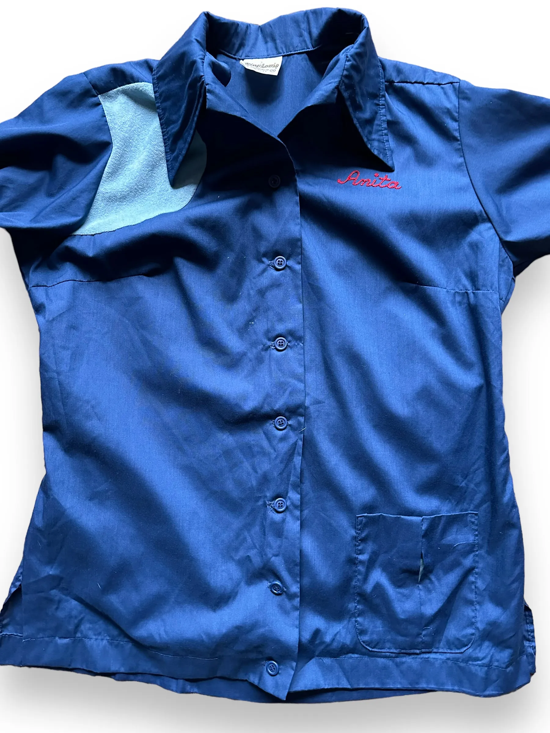 Vintage 1st Baptist Aladdin Plating Ladies Bowling Shirt SZ 36 | Vintage Bowling Shirt Seattle | Barn Owl Vintage Seattle