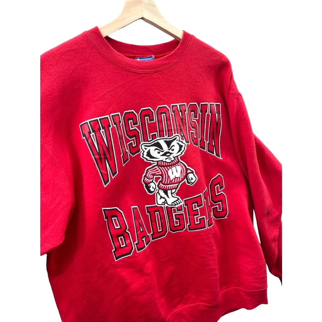 Vintage 2000's Wisconsin University Badgers College Crewneck
