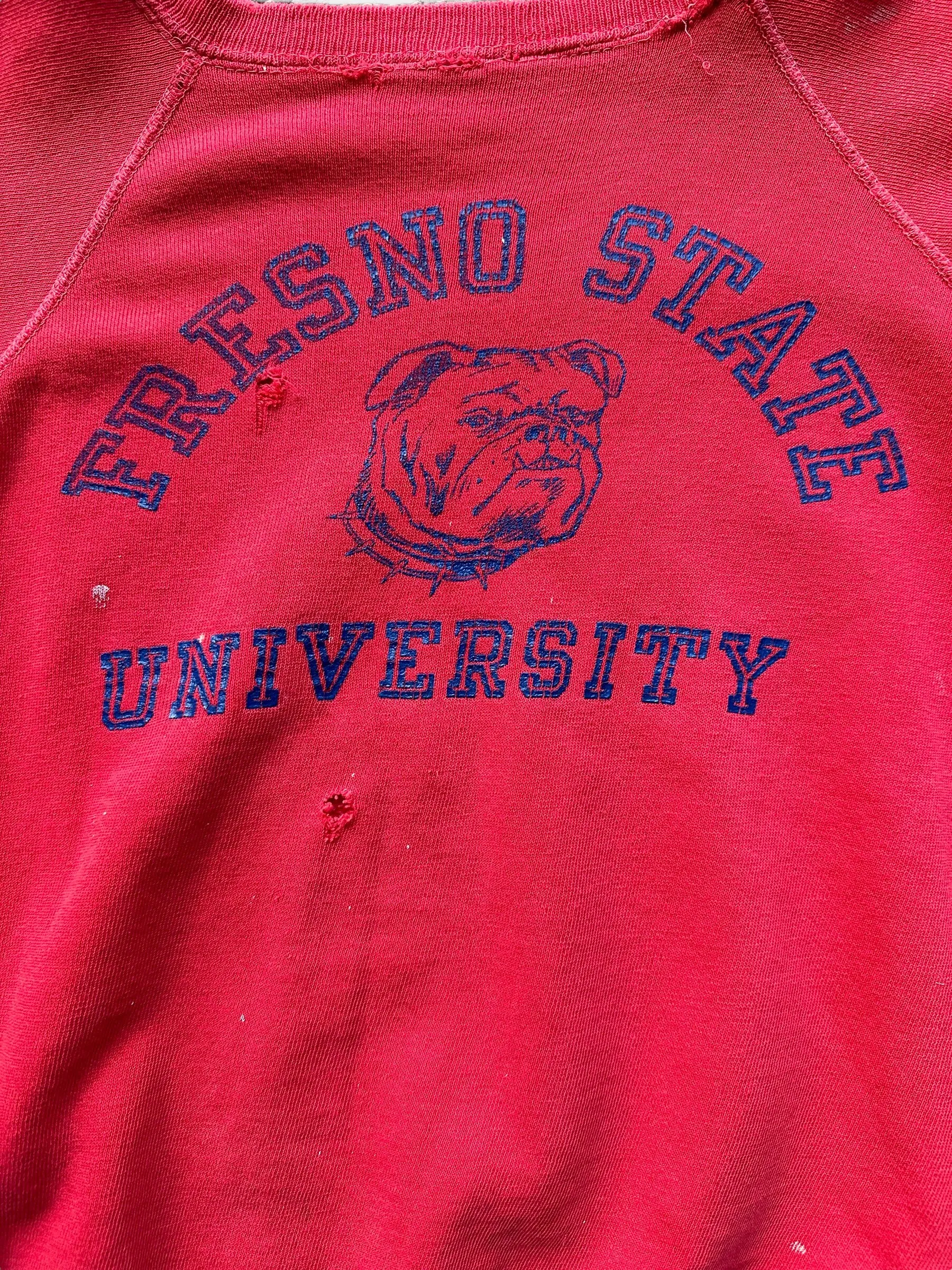 Vintage 70s Fresno State Champion Short Sleeve Crewneck SZ L | Vintage Crewneck Sweatshirts Seattle | Barn Owl Vintage Seattle