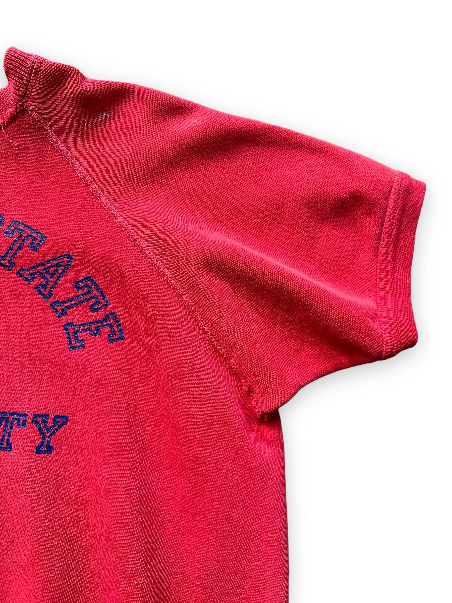 Vintage 70s Fresno State Champion Short Sleeve Crewneck SZ L | Vintage Crewneck Sweatshirts Seattle | Barn Owl Vintage Seattle
